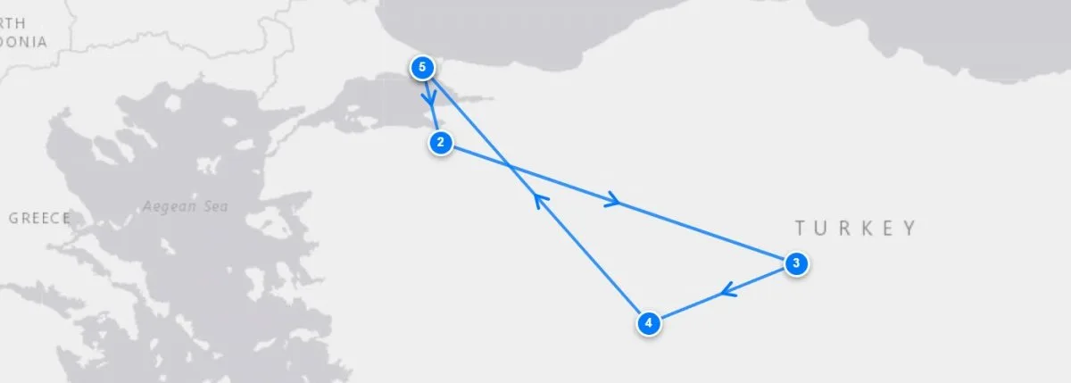 Halal Tourism Turkey route map